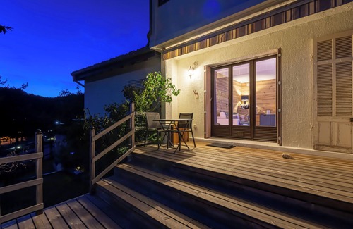 Greolieres les Neiges Apartment | Magnificent studio with terrace and garden with breathtaking mountain views