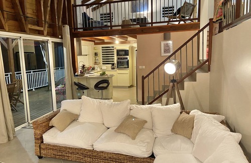 Sainte-Rose Villa | magnificent villa on the heights with sea and plain view