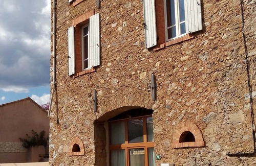 Roquebrun Apartment | Maison de Farine's La Cave has modern amenities, large terraces, and a pool