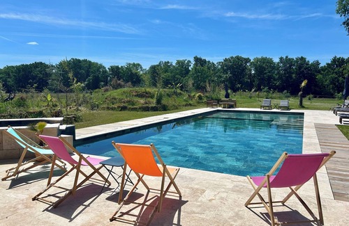 Arthez-d'Armagnac House | Maison Sympa , Grande Piscine , Aucuns vis à vis et la Fibre !
