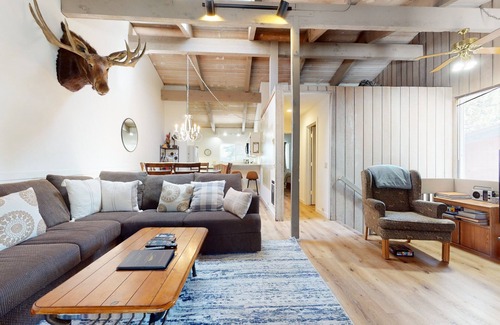 Mammoth Lakes Condo | Mammoth Estates 203 Pet-friendly Large Mountain Condo with Wood Burning Fireplace by RedAwning