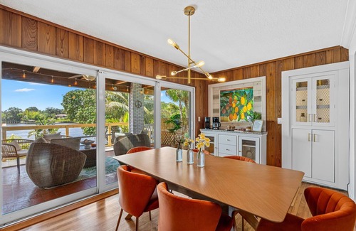 Tropic House | Mango Shores: Trendy Riverfront House w/Game Room, Speakeasy & Pool!