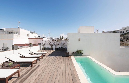 Sanlucar de Barrameda House | MAR ABIERTO A - Cosy loft with shared swimming pool and free Wifi