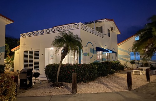 Sabana Westpunt House | Marazul Dive Resort Townhome, ocean views from spacious deck, steps to the sea!
