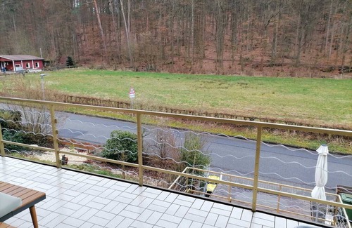 Marburg House | Marburg Apartment "Relaxed Erwin" in a with balcony and fireplace