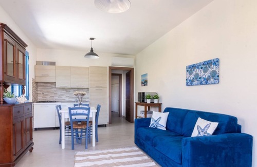 Arbatax Apartment | "Mare" Apartment is on the first floor with a large veranda
