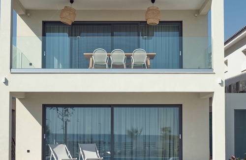 Alykes Apartment | Maritimus Excelsior suites 1 right onto sandy Alykes Beach