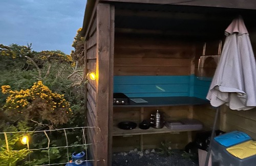 Llanybri Cabin | Marros Hideaway - Geodesic Dome with Sea views