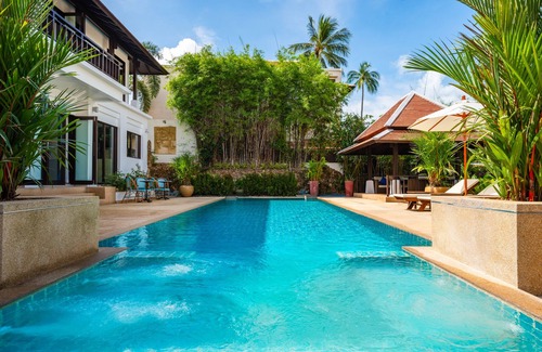 Bophut Villa | Marvellous Villa Matisse With Beach Access, Private Pool, Sea View and Garden
