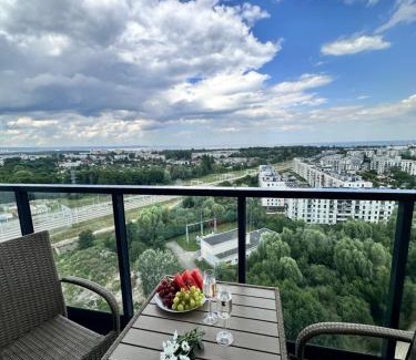 Nowy Port Apartment | Maya's Flats & Resorts 101 SEA VIEW - 3 pokojowy apartament z widokiem na morze na Letnicy