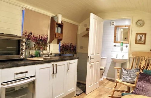 Cowbeech Cabin | Meadowsweet - luxury Shepherd's Hut, amazing views