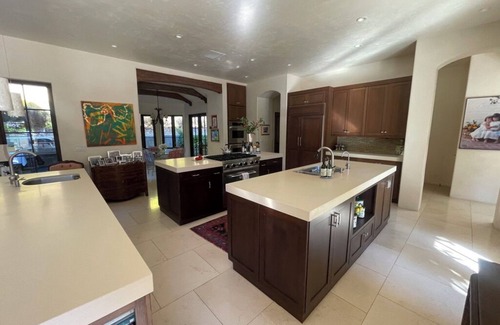 Carmel Valley House | Mediterranean Lovely Courtyard & Pool. 5-bedroom home in Sunny Carmel Valley