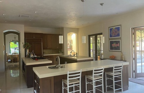 Carmel Valley House | Mediterranean Lovely Courtyard & Pool. 5-bedroom home in Sunny Carmel Valley