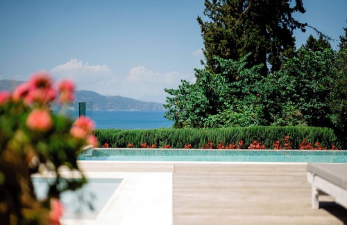 Corfu Town Villa | Melithea Seaview Villa: Stunning views, Infinity heated pool, Indoor jacuzzi