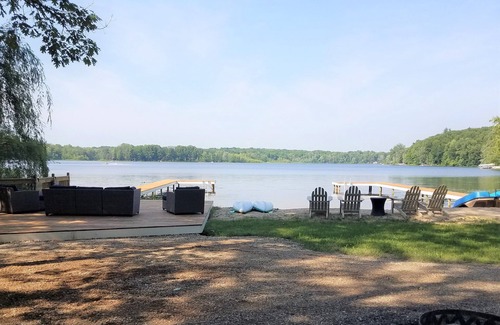Gobles House | Memories In Michigan- Beautiful 4-Season Secluded Lake Home on 7+ Acres