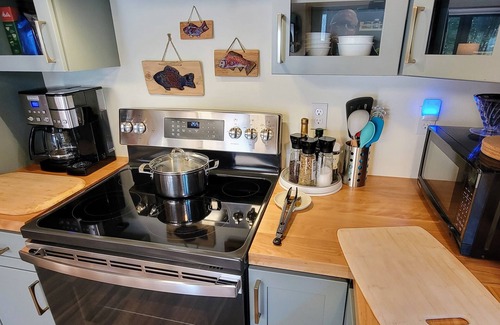 Searsport House | Midcoast Forest Getaway