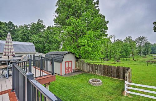 Millersburg House | Millersburg Home with Covered Porch and Fire Pit!