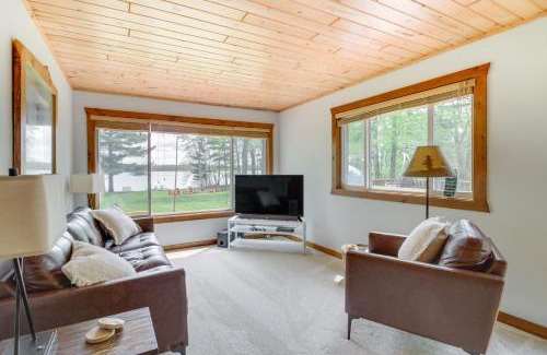 Ossipee House | Minnesota Cabin with Deck and Private Beach