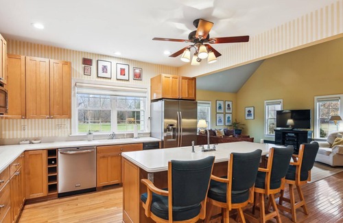 Easton House | Minutes from Downtown Easton and St. Michaels | Pool | 1st Floor Bedroom | Pet F