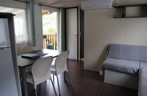 Saint-Julien-en-Born RV Rental | Mobile Home 'Du Soleil - Contis' with Shared Pool, Terrace and Fun Pass Included