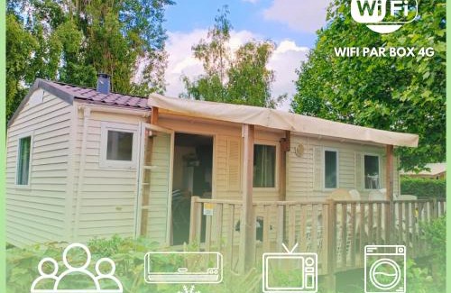 Ivry-la-Bataille Other | Mobilhomes Cozy 2 ou 3 chambres en bordure d'étang Camping 3 étoiles