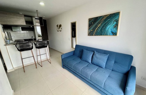 Floridablanca Apartment | Modern 1-Bedroom Retreat with Serene Views in Bucaramanga's Metropolitan Area