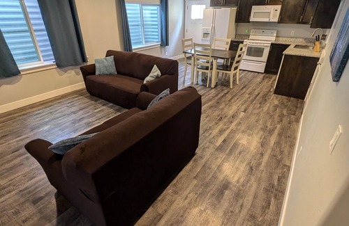 American Fork Apartment | Modern 1BR by Silicon Slopes – Workspace & 65” TV