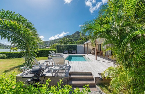 Anse du Grand Cul-de-Sac Villa | Modern 2 bedroom Villa, private heated pool, Couple & family friendly