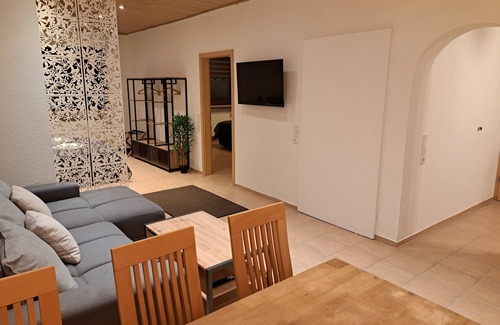 Bexbach Apartment | Modern apartment in Oberbexbach, for up to 5 people, with desk & parking space