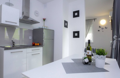 Zrce Apartment | Modern Apartment with Terrace and Pool View