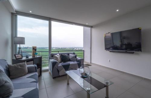 Tlajomulco de Zuniga Apartment | Modern Apartment with Terrace and Pool Access
