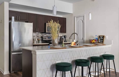 North Burnet Condo | Modern Condo in the HEART OF THE DOMAIN with POOL walking distance to everything