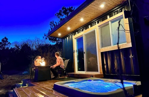 Monument Cottage | Modern Container Tiny Home Private Hot Tub