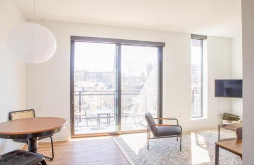 Yankee Hill Apartment | Modern East Side 1BR Apt with Balcony, Pool, and Gym