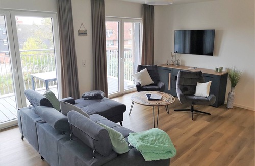 Schillig Apartment | Modern, high-quality vacation apartment, sauna, large balcony, close to the beach