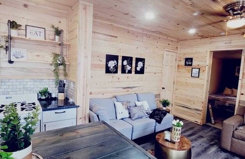 Alexandria Cabin | Modern lakeside cabin with panoramic views , deck and screened porch