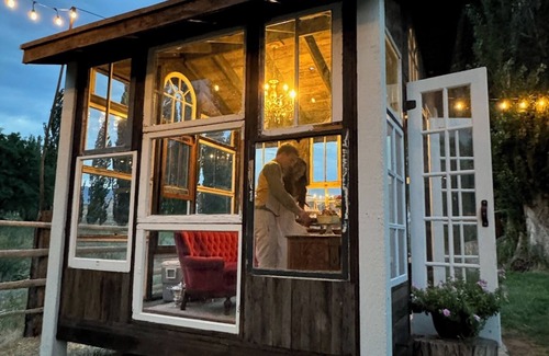 Humboldt County Cabin | Modern Log Cabin on a historic cattle ranch in Northern Nevada.