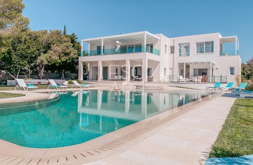 Kosta Villa | Modern minimal villa , walking distance to the beach,amazing sea view