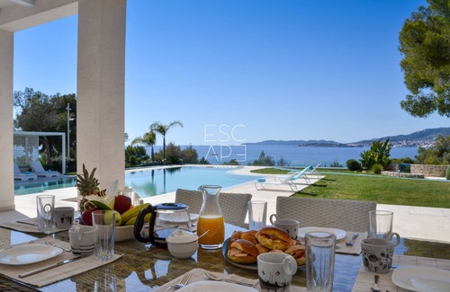 Kosta Villa | Modern minimal villa , walking distance to the beach,amazing sea view