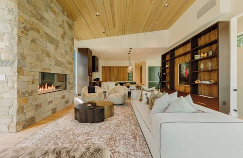 Highland Meadows House | Modern Mountain Home with Aspen Views, Hot Tub, Fireplace, and Luxe Interiors