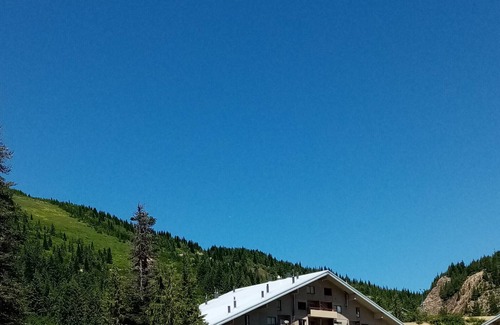 Hemlock Valley Condo | Modern, Mountain view, 1 Bedroom Condo with Hot tub and sauna.