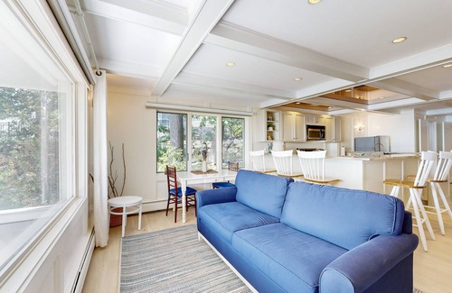 Gloucester House | Modern oceanfront home with scenic deck, grill, games, chef's kitchen, & W/D