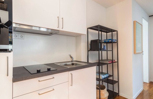 Wangen im Allgaeu Apartment | Modern One-Room Apartment No. 12 in the City Center with Wi-Fi