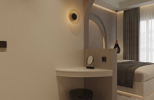 Haraki Hotel | Modern Room with Castle and Sea View on 2nd Floor
