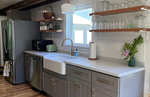 Hancock House | Modern Scandinavian 2BR post-and-beam home near Acadia National Park