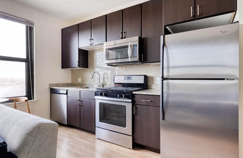 Assembly Square Apartment | Modern Somerville Studio w/W/D, Gym & Roof, nr Assembly T, by Blueground