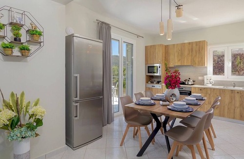 Kerion Villa | Modern & Spacious Villa with A/C, Private Pool & Amazing Sea Views, 3 km from Lemni Keri Beach!