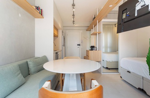 Sao Paulo Apartment | Modern studio next to Vila Madalena subway station