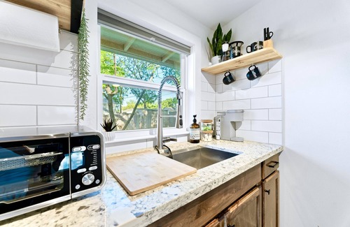 Tech Terrace House | Modern Tiny Home in Tech Terrace – Walk to Texas Tech and J&B Coffee & More!