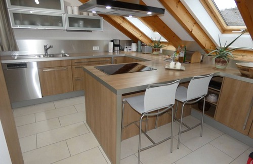 Bad Kreuznach District Apartment | Modern vacation apartment with 112 sqm - in the Sonnwald-Nahe nature park - with 2 balconies